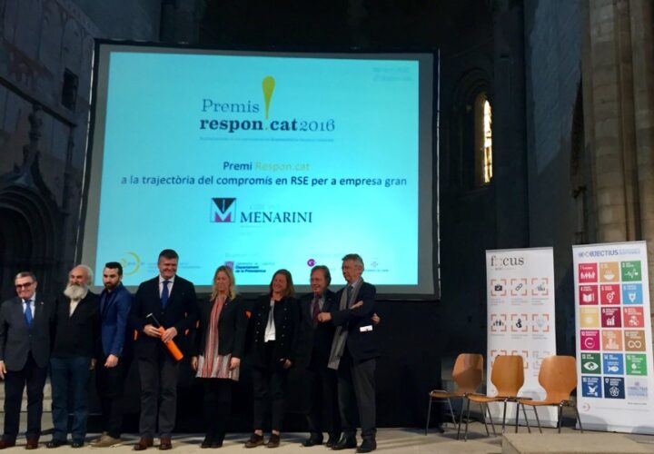 Menarini galardonada con el premio Respon.cat 2016 por su compromiso con la Responsabilidad Social Empresarial (RSE)