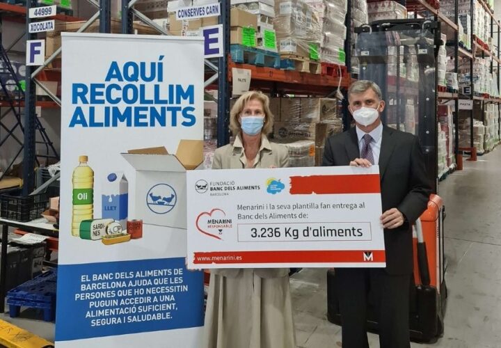 Menarini incrementa en un 60% su donación al Banco de Alimentos de Barcelona con más de 3.000 kg