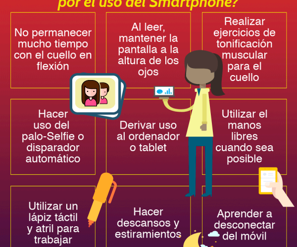 ¿Cómo evitar las lesiones más comunes por el uso del smartphone?