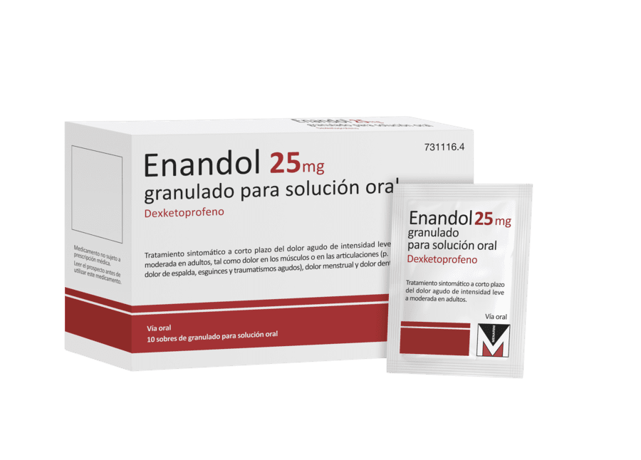 Enandol granulado para solución oral